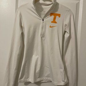 Nike Quarter Zip University of Tennessee Jacket Size XS White